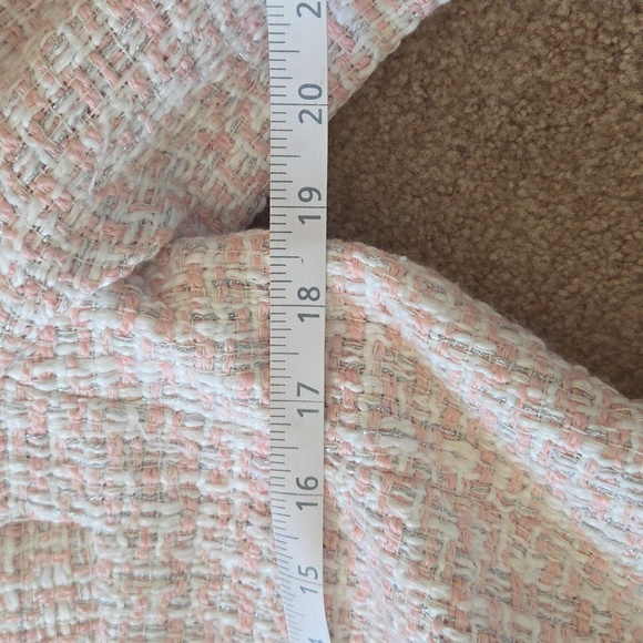 VENUS Women's Tweed Blazer - Pink and White - Picture 13 of 13